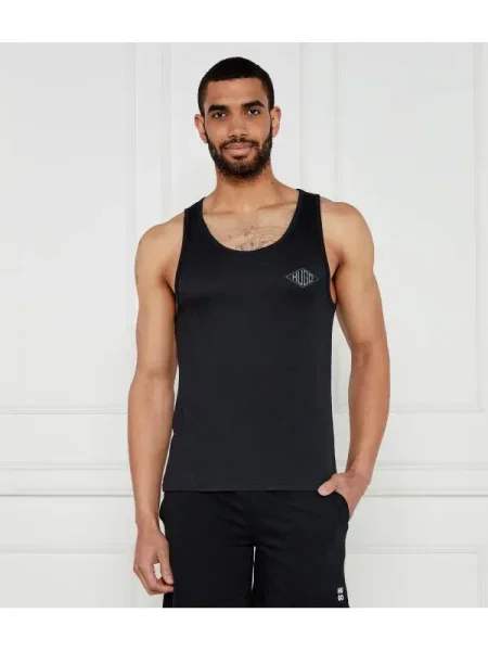HUGO tricou lounge negru