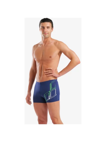 Kąpielówki Arena Performance Graphic Short niebieskozielone 80 niebieskie