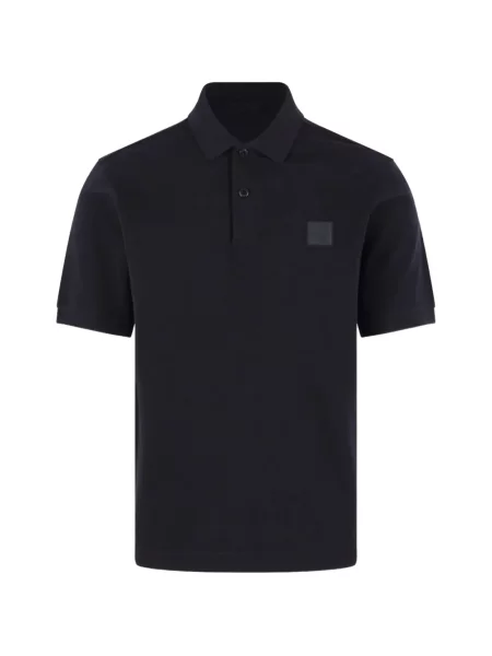 Tricou polo Stone Island cu strasuri negru