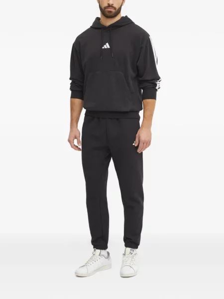 Pantaloni scurți Adidas alergare cu decolteu rotund plasă negru