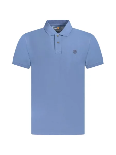 Tricou polo Timberland cu broderie albastru
