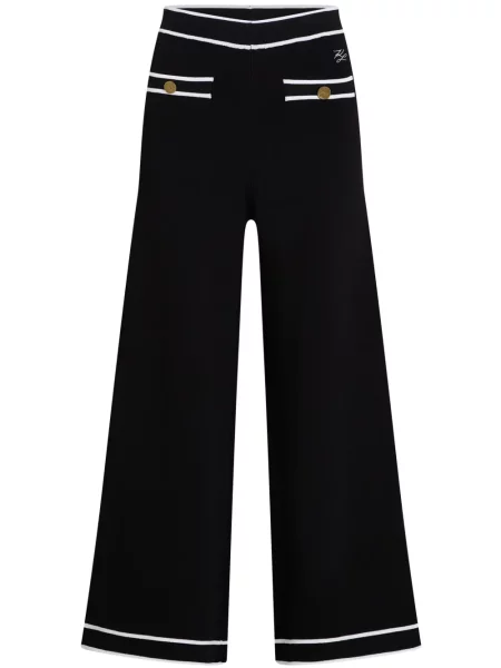 Culottes nohavice Karl Lagerfeld čierna