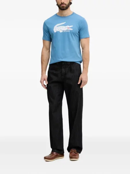 Tricou Lacoste cu imagine albastru