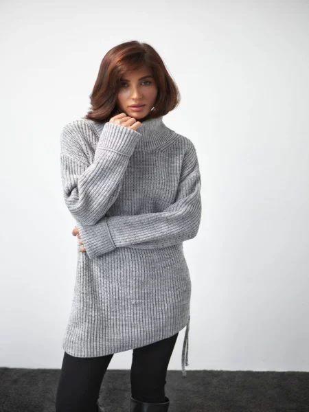 Светр TrikoBakh вовна/поліестер сірий