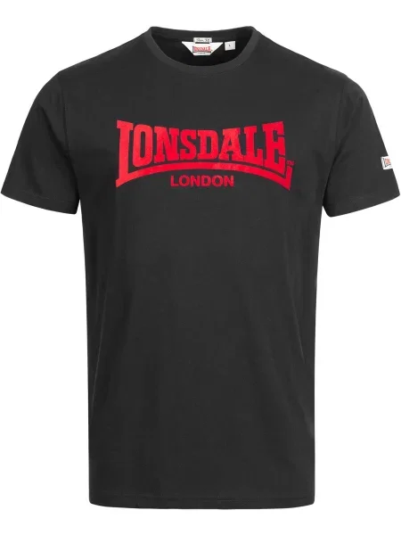 LONSDALE Majica One Tone rdeča / črna siva