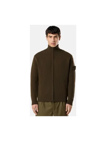 Kardigan Stone Island z kamieniami zielony
