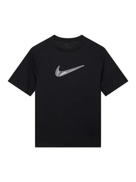 NIKE Tricou funcțional negru alb
