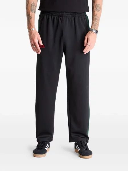 Pantaloni Adidas cu dungi alergare negru