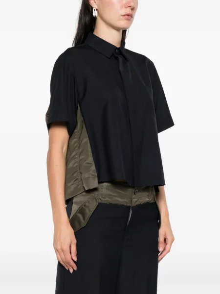 Krótka koszula Sacai niebieska