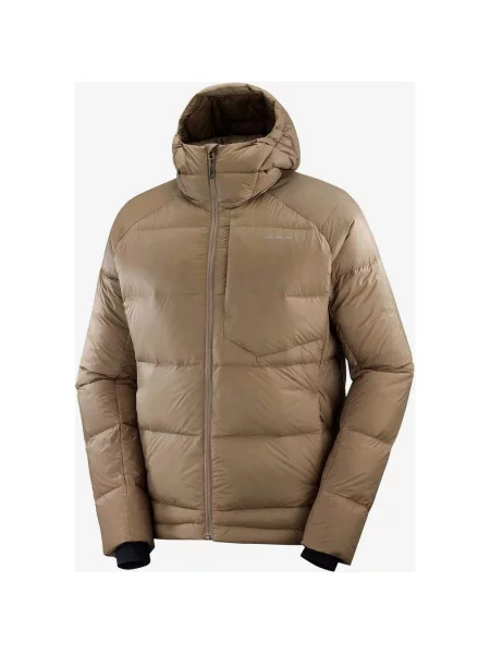 Kurtka z kapturem Salomon Outline Down XL brązowa