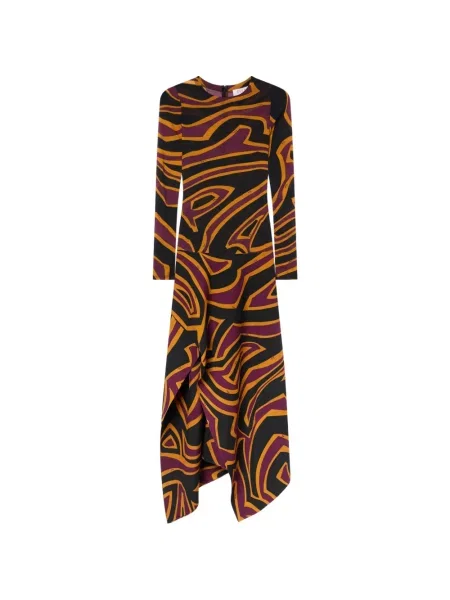 Rochie Pucci cu imagine din jerseu negru