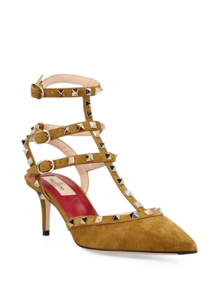 Pantofi cu toc Valentino Garavani din piele de căprioară