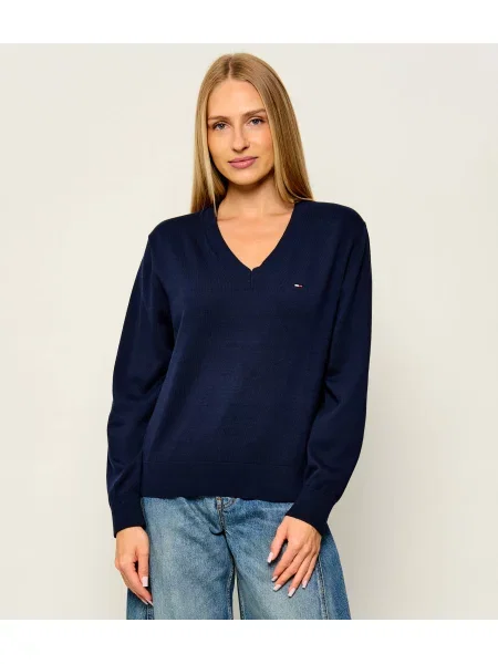 Tommy Jeans Kötött pulóver kék