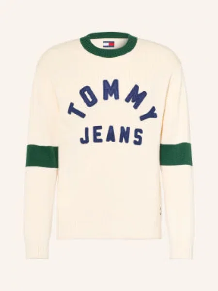 Tommy Jeans Sweter beige beżowy