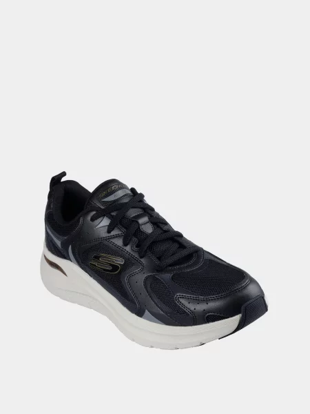 Кожаные кроссовки Skechers черные