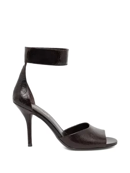 Sandale Jeffrey Campbell din piele cu bretele maro