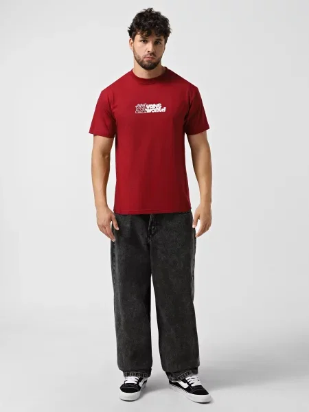 Футболка Vans бордовая
