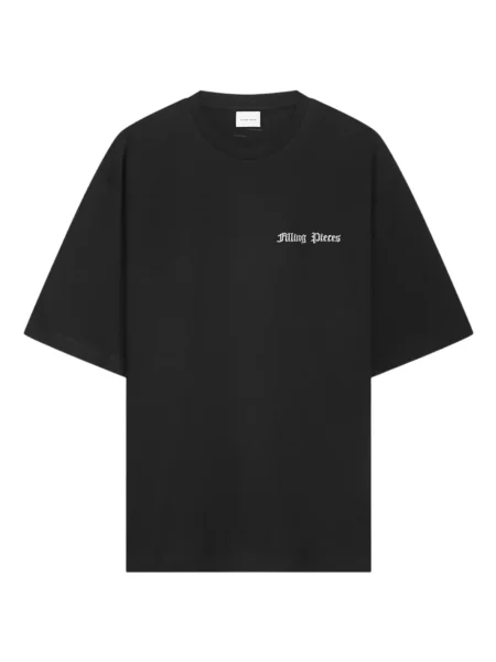 Tricou Filling Pieces cu model floral cu imagine negru