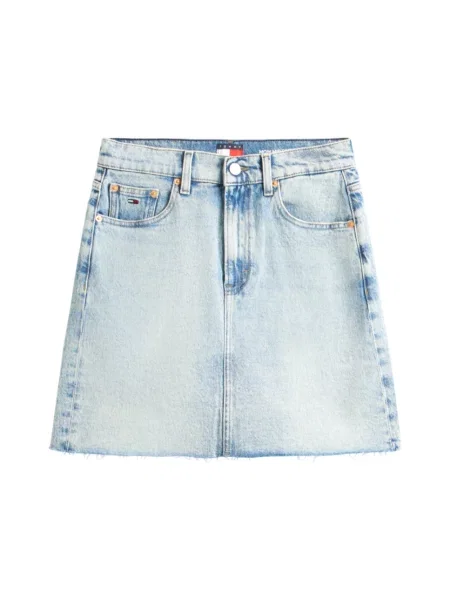 Tommy Jeans spódnica jeansowa niebieska