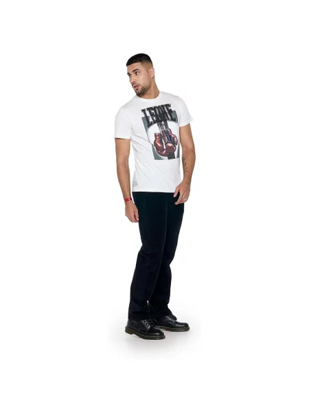 Scurt tricou Leone 1947 cu mâneci scurte alb