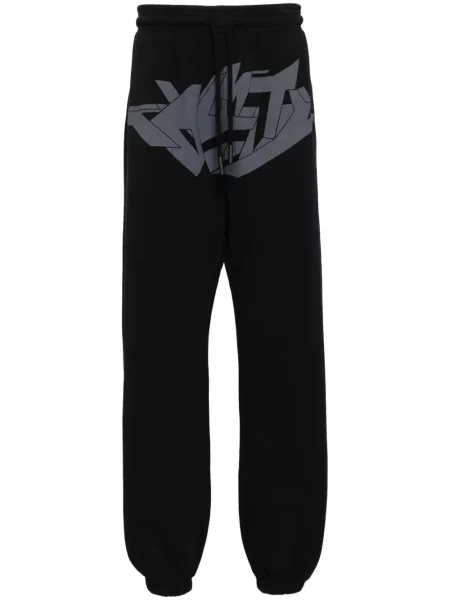 Kalhoty Marcelo Burlon County Of Milan s potiskem černé