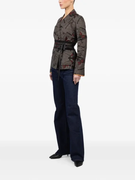 Květinová bunda Ibrigu šedá