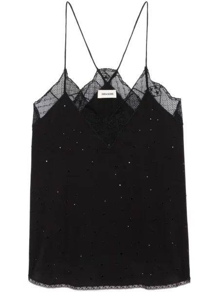 Top Zadig&voltaire de mătase negru