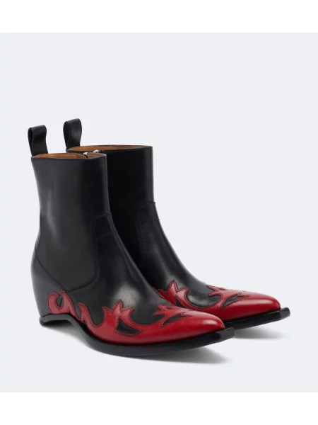 Botine Maison Margiela din piele negru
