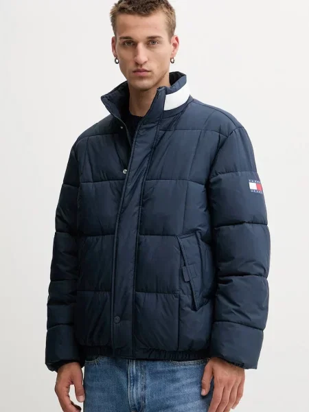 Tommy Jeans geacă bleumarin de iarnă albastru
