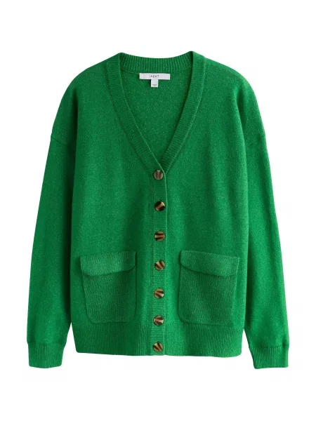 Next Geacă tricotată verde