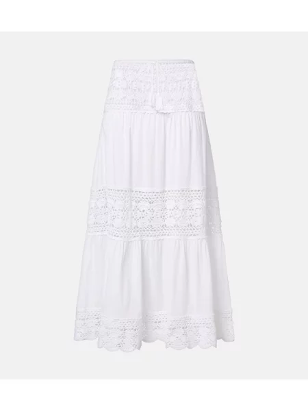 Fustă midi Anna Kosturova alb
