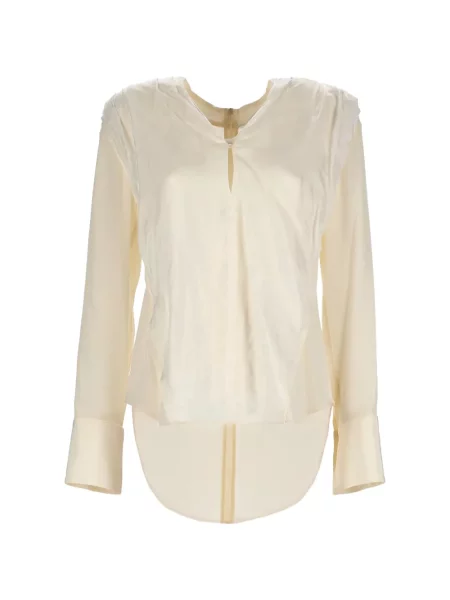 Top Victoria Beckham de mătase lung