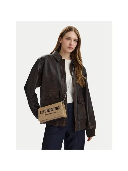 Love Moschino Taška cez rameno béžová