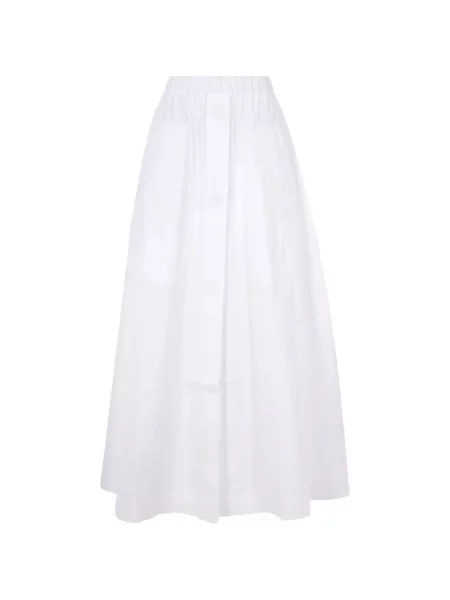 Spódnica midi Co do kolan biała