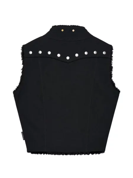 Vestă Andersson Bell cu tepi din piele de oaie negru