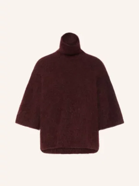 Stylein Úpletové Tričko Nyssa S Mohérem tmavě červená