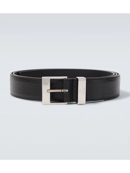 Cu centură curea Gucci din piele negru