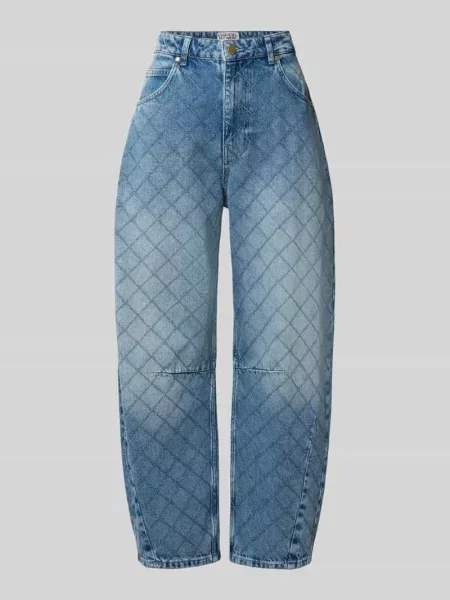 Jeansy barrel z czystej bawełny model KATSU' Essentiel Antwerp niebieskie