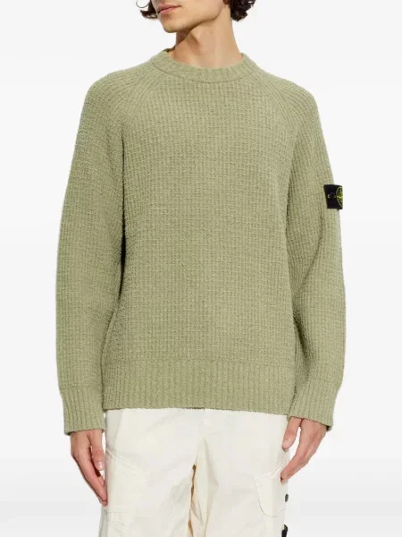 Pulover Stone Island cu strasuri verde