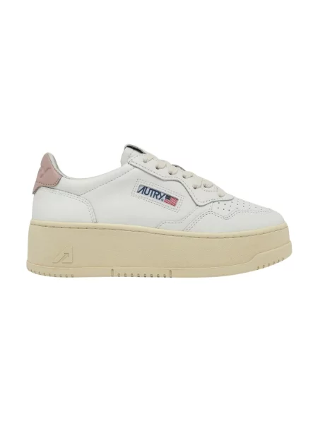 Sneakersy Autry na platformie białe