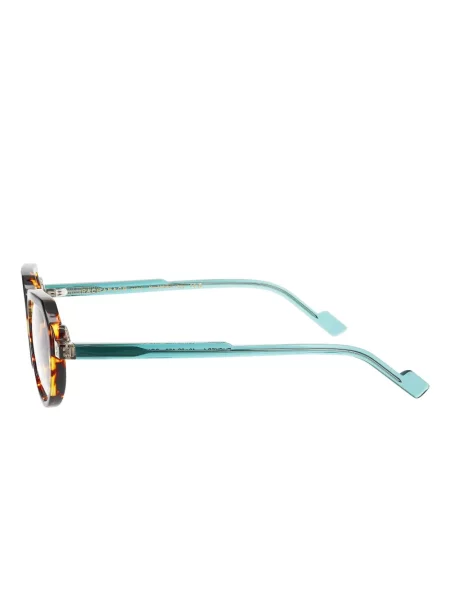 Ochelari de soare Face à Face cu imprimeu geometric maro