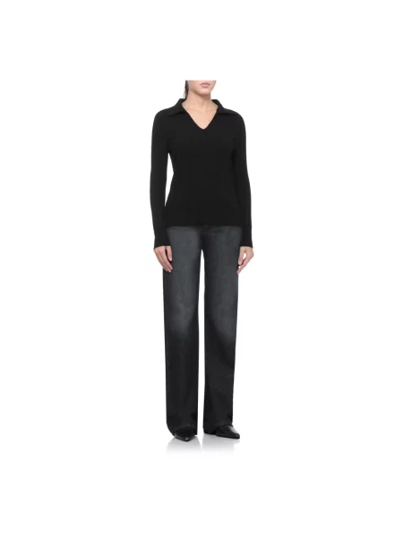 Sweter D.exterior ze sznurkiem czarny