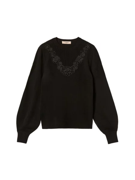 Sweter Twinset czarny