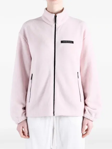 Geacă Canada Goose cu autograf roz