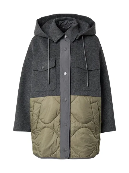 Weekend Max Mara Geacă de primăvară-toamnă DOSSOLA / gri metalic / oliv bej