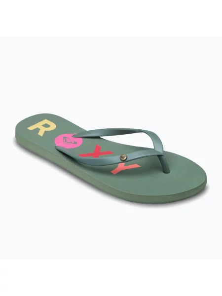 Șlapi pentru femei ROXY Sandy III oil green verde