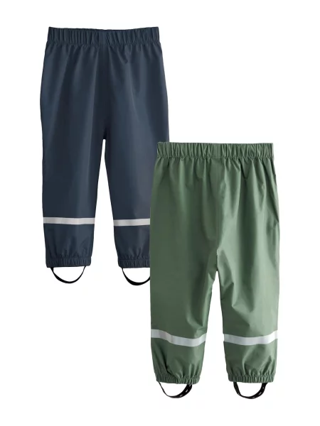 Next Pantaloni sport bleumarin / jad / argintiu verde