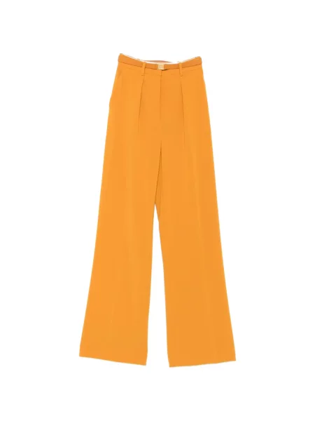 Cu centură pantaloni Elisabetta Franchi galben