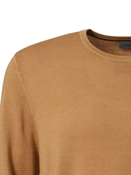 Шерстяной свитер Pierre Cardin коричневый