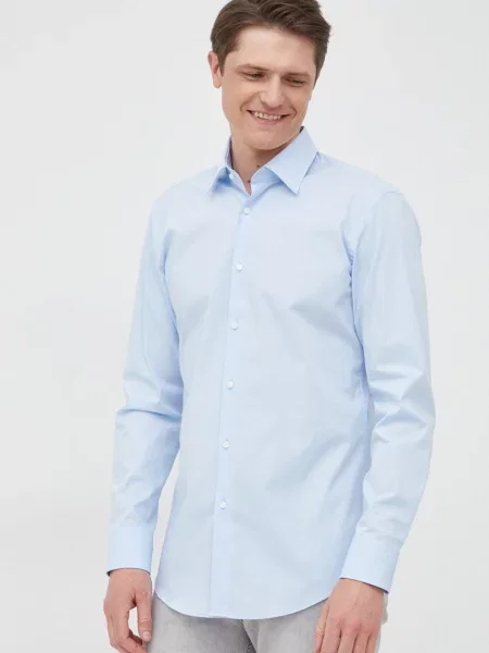 Риза BOSS синьо